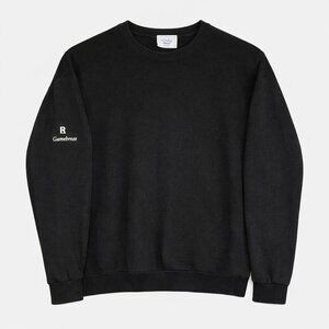 Glenbrae Spiral Sweater Size Large Merino Wool Black Embroidered Logo Men